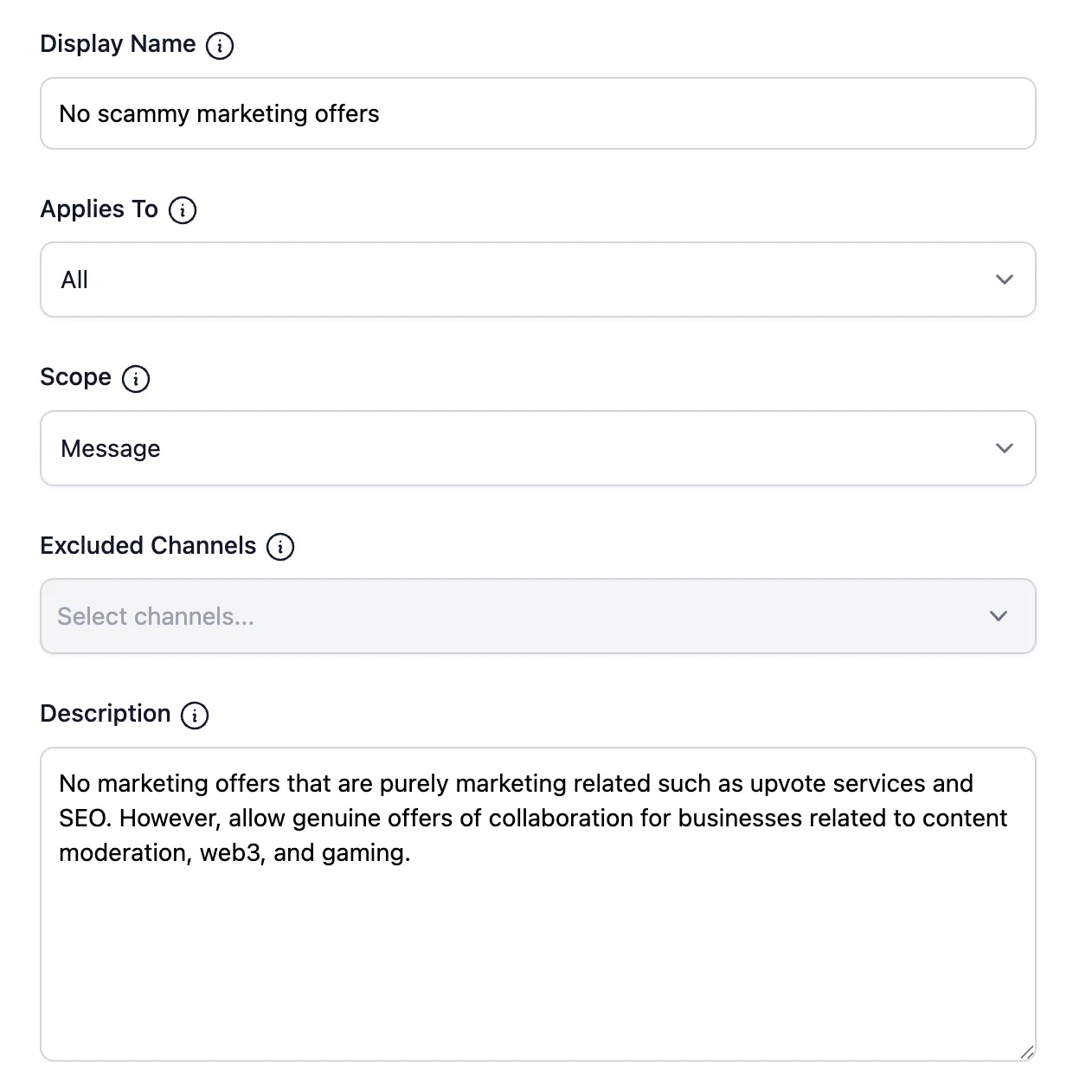 Configure your rules